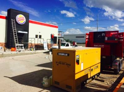 Planta de Luz en sucursal de comida rápida de Burger King